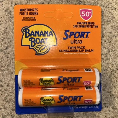 Banana Boat Sport Ultra SPF 50 Lip Sunscreen Twin Pack | SPF Lip Balm - Image 1 of 4