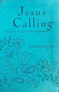 Jesus Calling, Teal Leathersoft, with Scripture References: Enjoying Peace in Hi - Picture 1 of 2