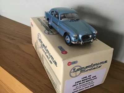 MODELOS LANSDOWNE 1/43 LDM90 - 1960 BRISTOL 406 METALIZADO AZUL BLANCO METAL COMO NUEVO Foto 1 de 4