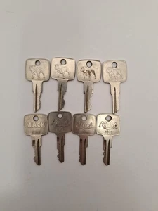 8 ORIGINAL MACK  TRUCK KEYS, BULLDOG LOGO - Picture 1 of 2