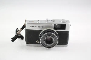Vintage Olympus Trip 35 Compact Film Camera Working w/ D. Zuiko 40mm F/2.8 Lens - Picture 1 of 6