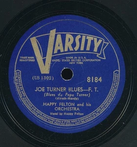78tk-dance-VARSITY 8184-Happy Felton-(Joe Turner Blues/Let's all sing together) - Imagen 1 de 2