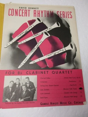 David Bennett Two Guitars for B Flat Clarinet Quartet Sheet Music - Image 1 of 4