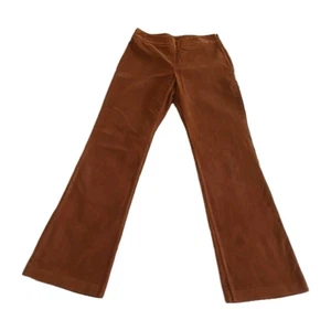 J.Crew Damen Hose Größe T8 Tall Braun Cord Gerades Bein Mittelhoch Büro - Bild 1 von 13