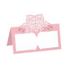 Table Name Place Cards,25Pcs Hollow Butterfly Cut Design Seat Blank Card, Pink