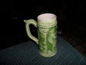 Taza de piedra de cerveza alemana de cerámica vintage horno de campo Ye Olde SEBEWAING, MI - Imagen 1 de 6