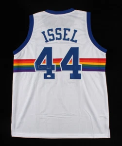 Dan Issel Signed Denver Nuggets Jersey (JSA COA) Ex Kentucky Wildcat HOF Center - Picture 1 of 6