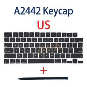 New US Key Cap For Macbook Pro Retina M1 A2442 A2485 Pro Max 14" 16" 2021 Year - Picture 1 of 5