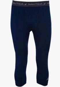 NWT Nautica Base Layer 3/4 Pant Men's Sizes Navy - Active Athletic Spandex - Picture 1 of 8