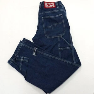 ¡De colección años 90! - FUBU Denim The Collection - Pantalones de mezclilla/bolsos de carpintero - Para mujer talla 7/8 - Imagen 1 de 24