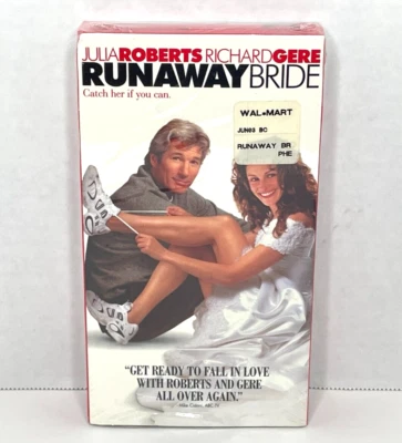 NEW SEALED Runaway Bride VHS Cassette Tape Video Julia Roberts WATERMARKS - Image 1 of 4
