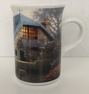 Mug Thomas Kinkade Tall Latte Mug Lilac Cottage Heat Activate Lighted Windows A3 - Picture 1 of 11