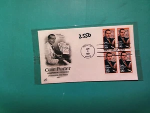 U. S.Stamp FDC- 2550 -  Cole Porter - ArtCraft cachet- comb. shipping - Picture 1 of 1