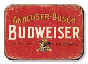 Budweiser Weathered Logo Ice Cold Sign Refrigerator Magnet Decor 2.5 x 3.5 Inch - Picture 1 of 1