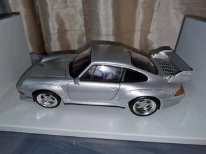 UT Models PORSCHE Silver Die-Cast Car 1/18 Scale - Picture 1 of 15