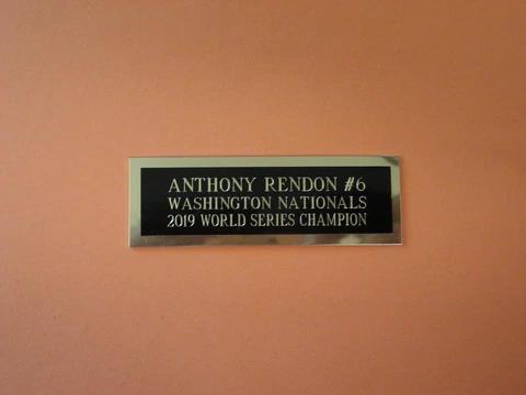 Anthony Rendon Nationals Nameplate For A Signed Baseball Ball Card Plaque 1X3 Cover