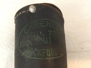 GREENLEE#735 KNOCKOUT SET VARY GOOD CONDITION,CASE SHOWS WEAR BIING IN TOOL BOX. - Picture 1 of 3