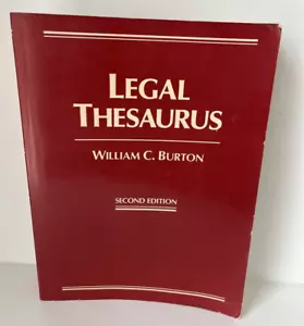 Legal Thesaurus von William C. Burton (1992, Hardcover) - Bild 1 von 9