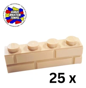 LEGO 25 x Mauerstein 15533 marrone chiaro beige 1x4 mattoncini da parete Potter 10276 21325 - Foto 1 di 2
