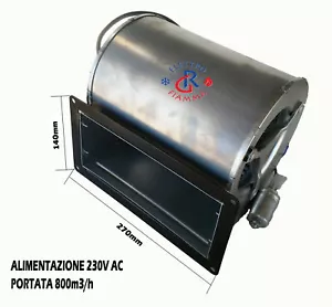 VENTOLA CENTRIFUGA CAMINO ECOFIT 4GDS25 CON FLANCIA - Foto 1 di 2