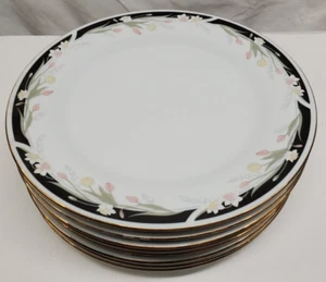 (8) Crown Ming -Fine China -Michelle, Floral -Jian Shiang - 10.5" Dinner Plates - Picture 1 of 6