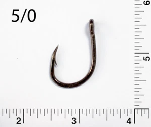PACK DE 100 anzuelos de pesca cebo vivo tamaño 5/0 4x aparejos fuertes L319 - Imagen 1 de 1