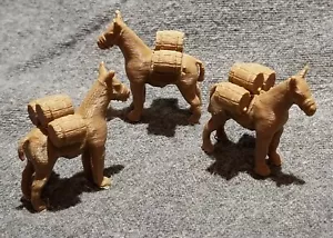 LMH Detail PACK MULE Mules Burro Prospector Donkey w/ BARRELS O-Scale 3 Piece - Picture 1 of 6