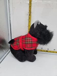 Bestever Scottie Dog Plush In Red Plaid Tartan Plush with tags - Picture 1 of 4