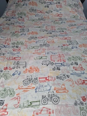IKEA Ljudlig Size Twin Vehicle Truck Plane Tractor Duvet Cover & Pillowcase GUC - Image 1 of 4