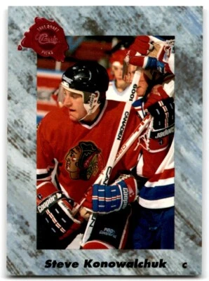 1991-92 Classic Draft Picks Steve Konowalchuk Washington Capitals #46 - Image 1 of 2
