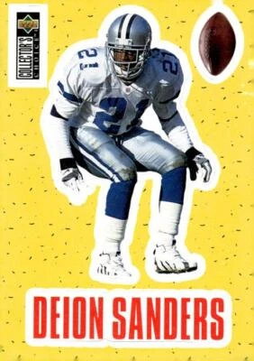 1996 Collector's Choice #S8 Deion Sanders Play Action Stick-Ums - Image 1 of 2