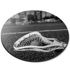 Round Mouse Mat (bw) - Cool Lacrosse Stick Ball Player  #35343