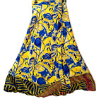 Incredible-art Vintage jedwabna spódnica owijana sari wielokolorowa czeska spódnica hipisowska