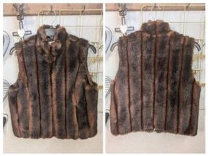 STUNNING Jones New York Faux Fur Mink vest $199 MD - Picture 1 of 3