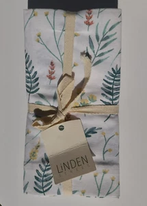 New Linden Street Set of 4 Napkins 20" x 20" Floral Ferns Garden - Picture 1 of 8
