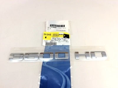 Chevrolet Silverado GMC Sierra 3500HD Front Door 3500HD Nameplate EMBLEM new OEM - Image 1 of 4
