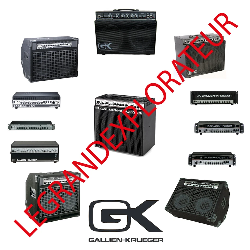 Ultimate Gallien Krueger GK   Operation  Repair Service Schematics manual s  DVD - Image 1 of 1
