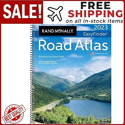 Rand Mcnally USA Road Atlas 2023 BEST Large Scale Travel Maps United States NEW • 19.97$