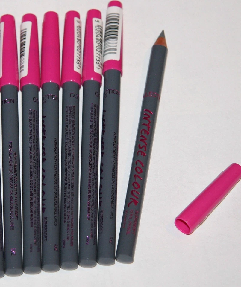 COLLECTION 2000 6pcs Collection Intense Color Supersoft Khol Eyeliner Pencils | Love Bird (Grey)