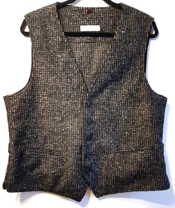 Chaleco Bugatti de un solo pecho mezcla de lana bolsillo deslizante UE 52 exterior trabajo cálido - Imagen 1 de 12