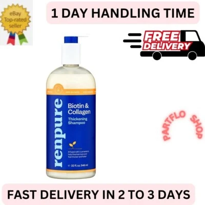 Renpure Biotin & Collagen Thickening Hair Shampoo for All Hair Types, 32 fl oz - Image 1 of 4