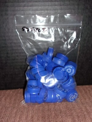 Tampas de garrafa de refrigerante azul 50ct - Crafters!!! Peróxido limpo (tipo-2) - Imagem 1 de 4