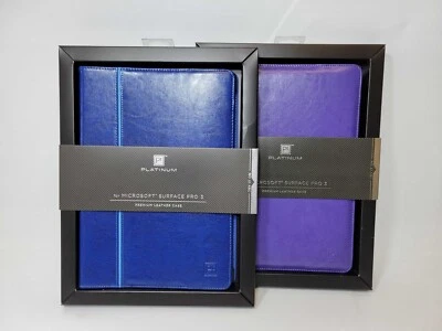 Microsoft Surface Pro 3 Platinum Leather Folio Case - Blue & Purple - Image 1 of 3