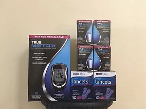 TRUE Metrix Blutzuckerteststreifen 200CT + GRATIS Messgerät-Set, 210 Lanzetten, + mehr, SCHNELL! - Bild 1 von 3