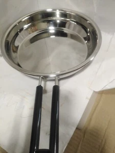 Frying Pan, 100 % Stainless Steel with Steel Handle /Heavy duty USA Seller - Picture 1 of 4