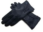 New Premium High Quality Womens Ladies Genuine Soft Leather Gloves Winter Lined 