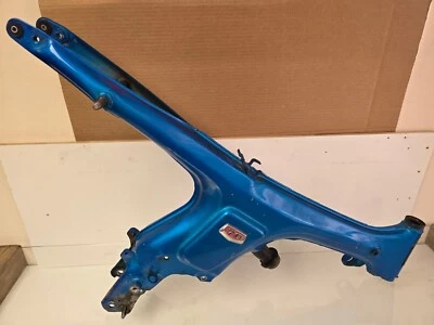1970 Honda CL70K1 Frame w Badge Scrambler HM 111 Candy Sapphire Blue STRAIGHT - Image 1 of 4