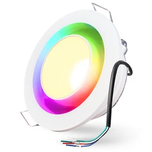 Pactrade Marine 3" RGBW LED Recessed Downlight 5-Wire - Remote Control Ready 12V - Bild 1 von 9