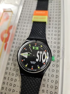 SWATCH STOP 1993 NIGHT SHIFT NOS PERFETTO FUNZIONANTE - Foto 1 di 6