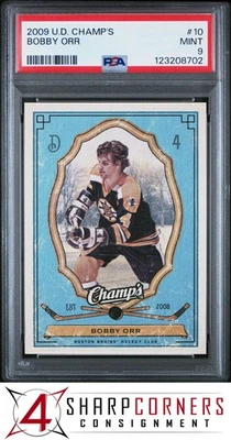 2009 UPPER DECK CHAMP'S #10 BOBBY ORR HOF POP 2 PSA 9 - Image 1 of 2